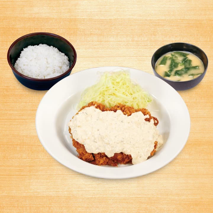Tartar Jumbo Chicken Katsu Set Meal