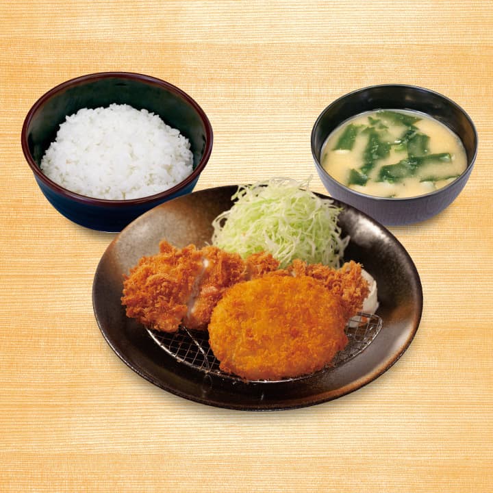 Value Breakfast Sasami Cutlet & Croquette Set Meal (No Side Dish)