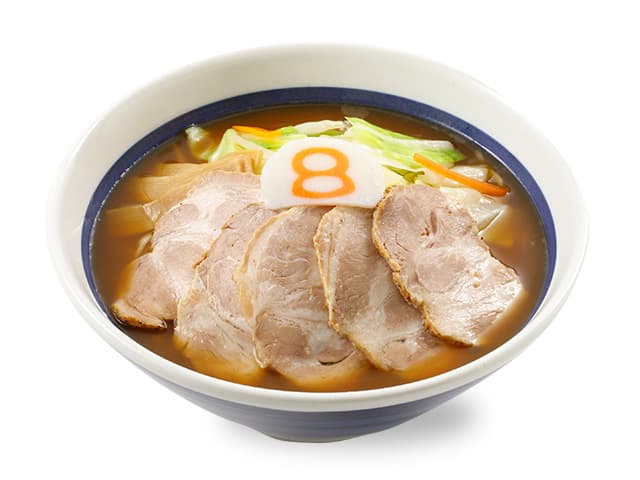 มิโซะราเมนหน้าหมูชาชูและผัก