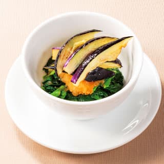 なすとほうれん草の おろし和え