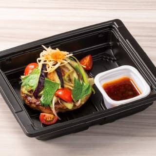 なすと香味野菜のハンバーグ