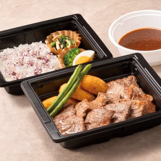 Wカットステーキ ~選べるソース弁当