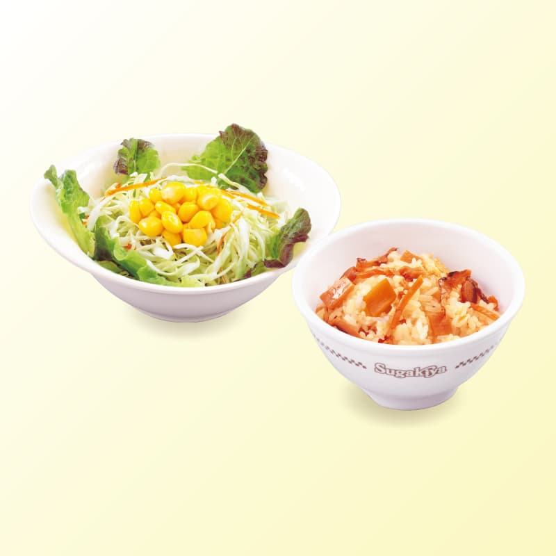 Combo de Arroz Gomoku e Salada