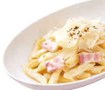 Rich Cream Penne -with Parmesan Cheese-