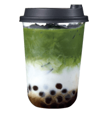 【Hojas de té para beber】Tapioca auténtica con latte de Matcha Tenku®