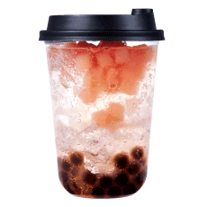 Luxury Peach Sparkling with Tapioca