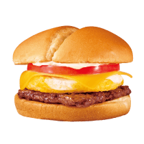 Egg & Tomato Cheese Beef Burger
