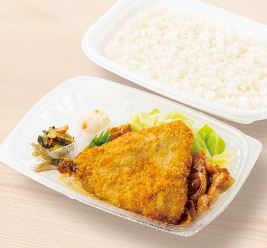 アジフライ&しょうが焼き弁当