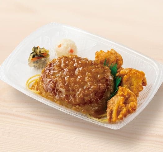 和風オニオンソースハンバーグ&から揚 おかずのみ
