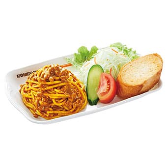 「旨辛スパイシーカリー」インディアンスパゲッティ(ドリンク注文時)