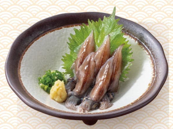 富山県産ほたるいかの刺身