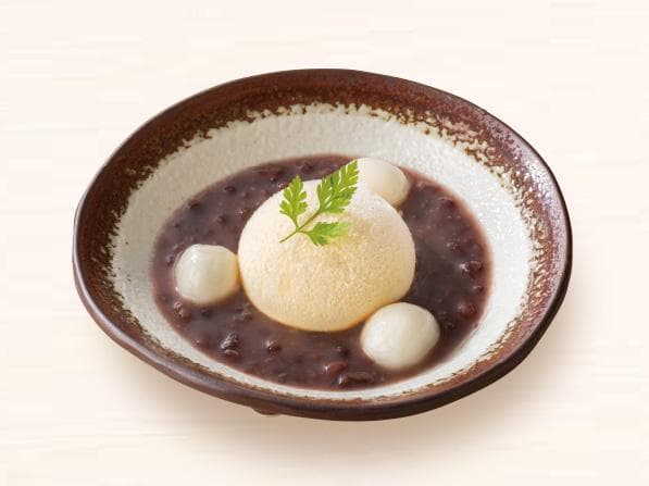冷やしクリーム白玉ぜんざい