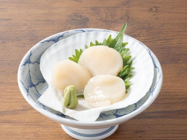 北海道産ほたて刺身