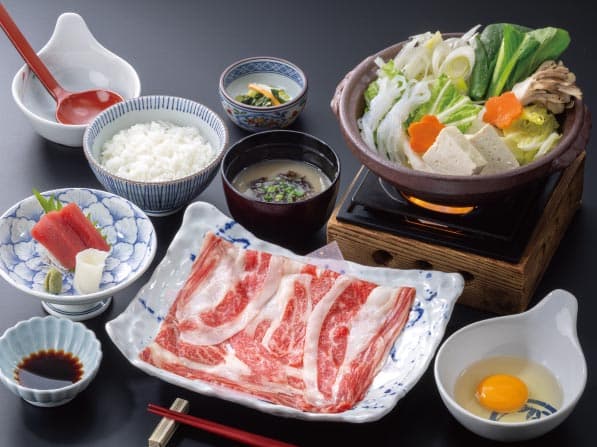 黒毛和牛のすき鍋御膳