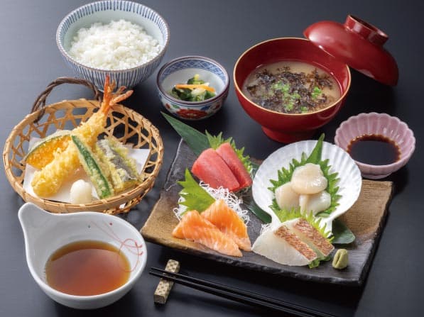 厳選刺身天ぷら御膳