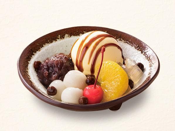 白玉クリームあんみつ