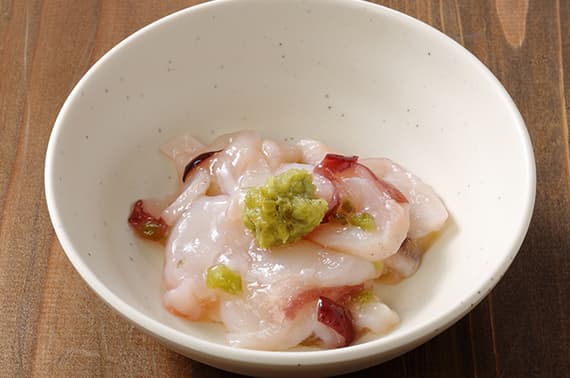 Hokkaido Oktopus mit Wasabi (Tako Wasabi)