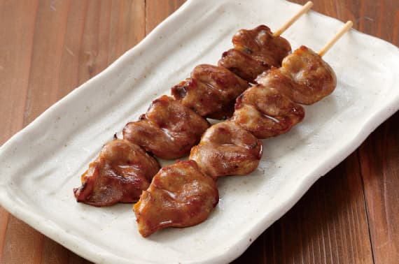 Hähnchenherz mit Sauce