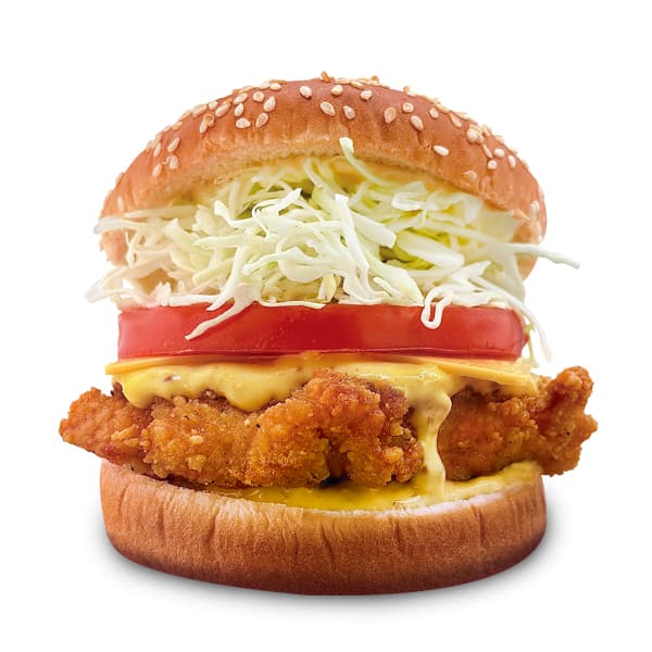 Burger de poulet moutarde au miel