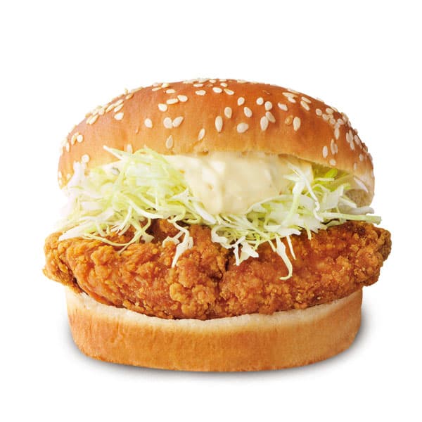 Burger de poulet croustillant