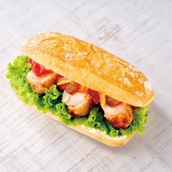 チャバッタサンド グリルチキン&カポナータソース