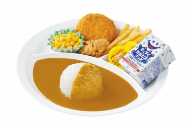お子さまカレー クリームコロッケ(カニ入り)&フライドチキン