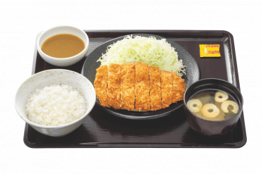 手仕込とんかつ定食(カレーソース付き)