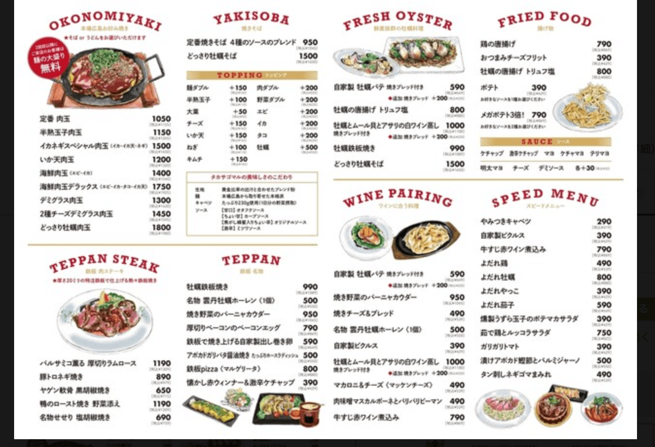 Menu Restoran