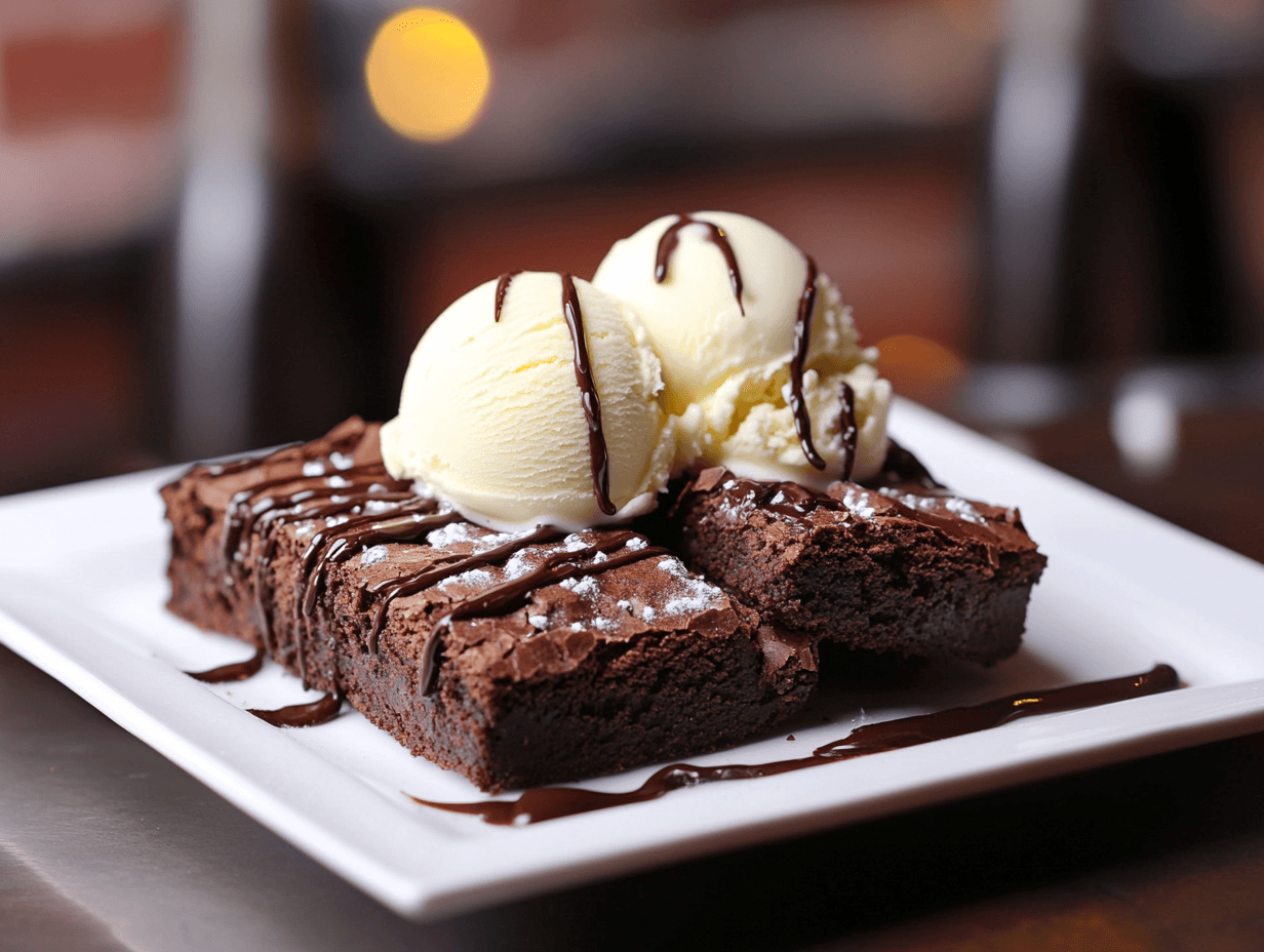 Brownies Coklat dan Aiskrim
