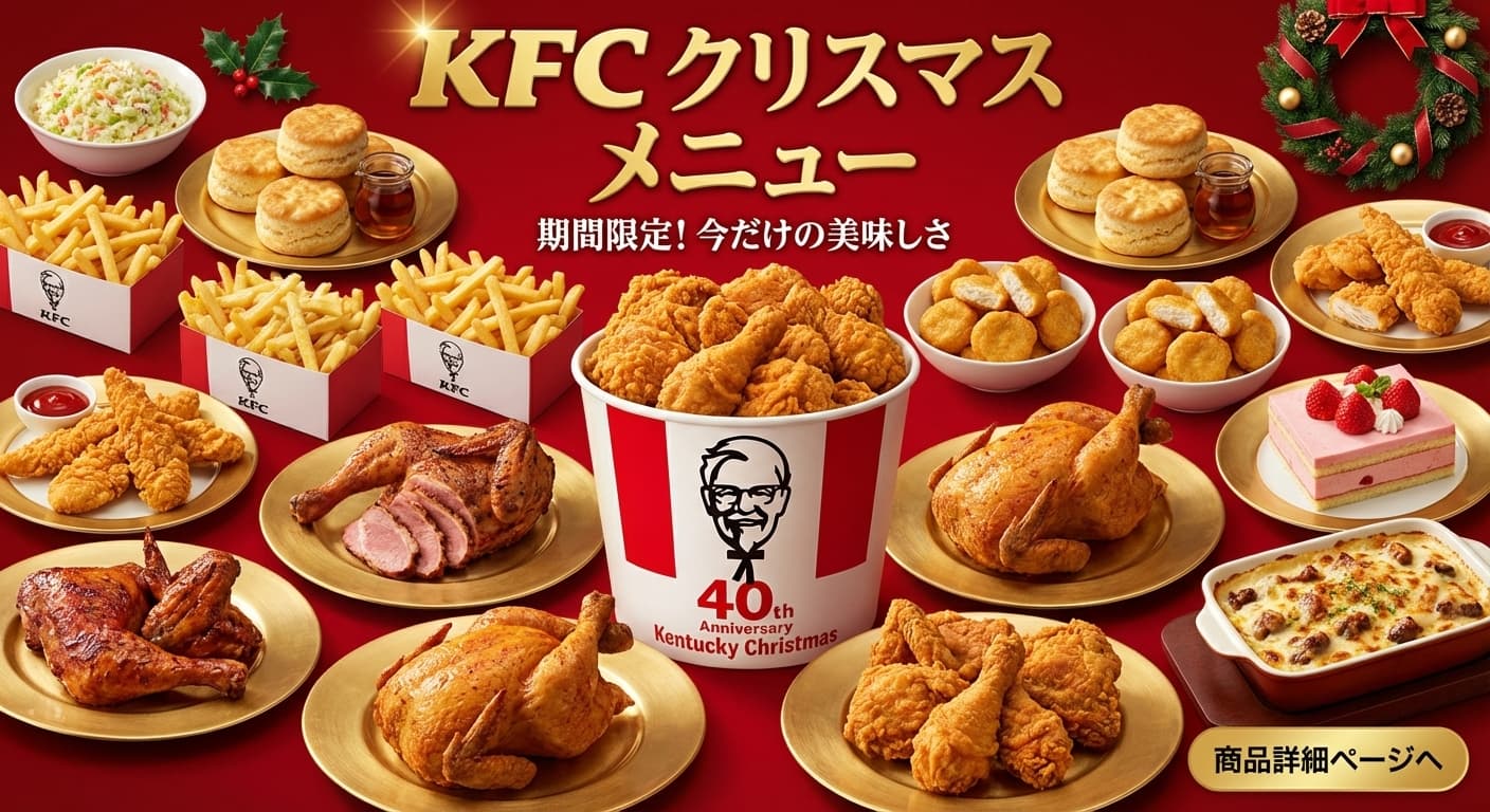 【공식】KFC 크리스마스 메뉴 2025